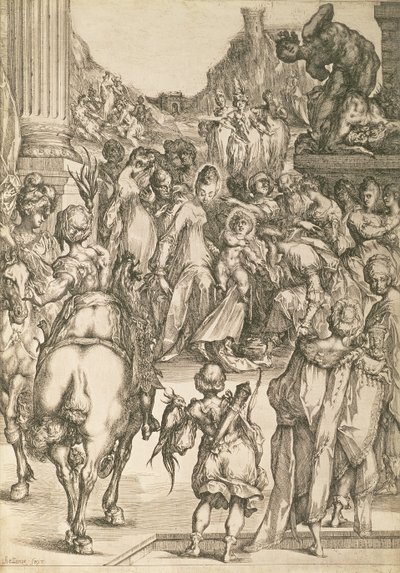 A Adoração dos Magos (gravura) de Jacques Bellange