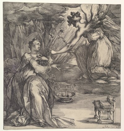 A Anunciação. de Jacques Bellange