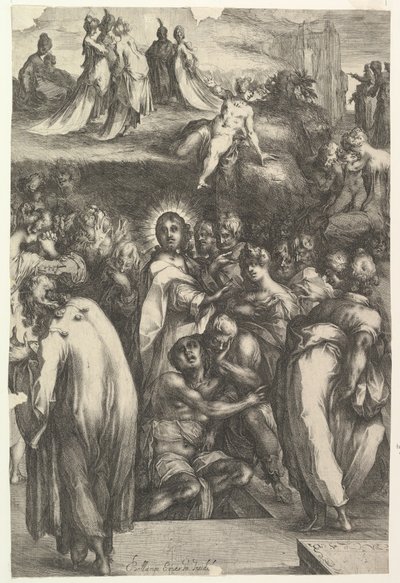O Levantamento de Lázaro, 1595-1616. de Jacques Bellange