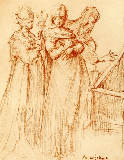 As três mulheres sagradas no túmulo de Cristo de Jacques Bellange