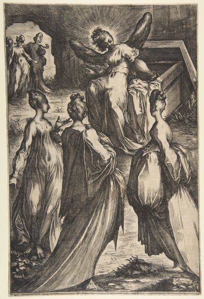 Três Marias no túmulo. de Jacques Bellange