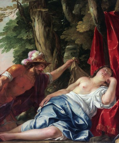 Marte e a virgem vestal de Jacques Blanchard
