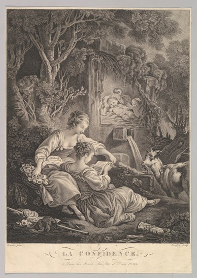 O Segredo, c. 1804-31. de Jacques Bonnefoy