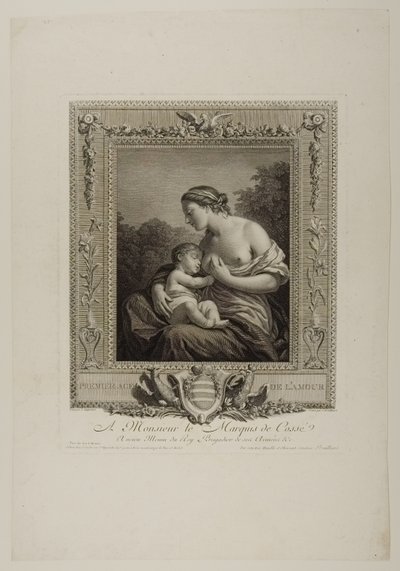 Primeira Idade do Cupido (gravura) de Jacques Bouillard
