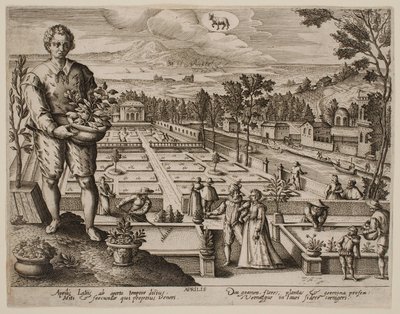 Abril, da série «Os Meses» de Jacques Callot