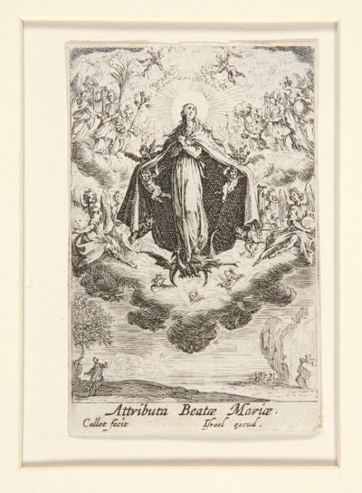 Atribuições da Virgem, n.º 14 de The Life of the Virgin de Jacques Callot