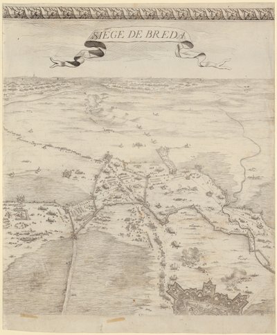 Pormenor de «A Batalha de Breda» de Jacques Callot