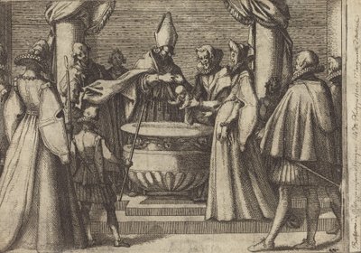 Batismo do príncipe de Espanha [verso] de Jacques Callot