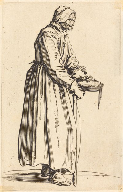 Mendiga com panela de Jacques Callot
