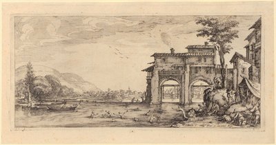 Massacre dos Inocentes em Belém [Prancha 1] de Jacques Callot