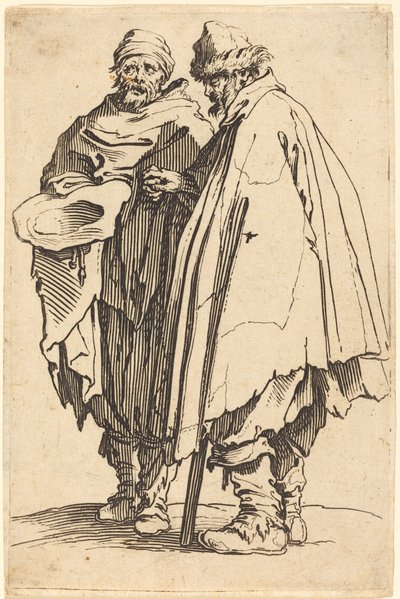 Mendigo Cego e Companheiro de Jacques Callot