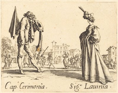 Cap. Cerimonia e Siga. Lavinia, c. 1622. de Jacques Callot
