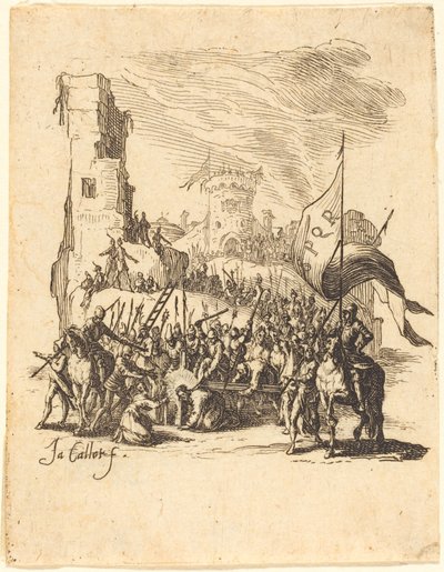 Cristo carregando a cruz de Jacques Callot