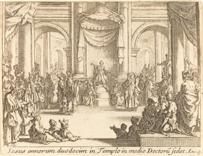 Cristo Disputando com os Médicos de Jacques Callot