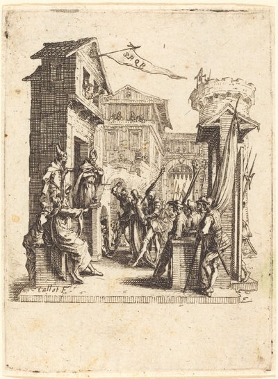Cristo diante de Caifás de Jacques Callot