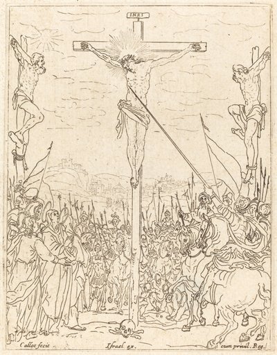 Cristo na Cruz. de Jacques Callot
