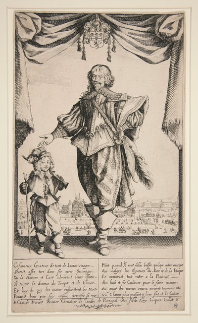Claude Deruet (Retrato de Deruet) de Jacques Callot