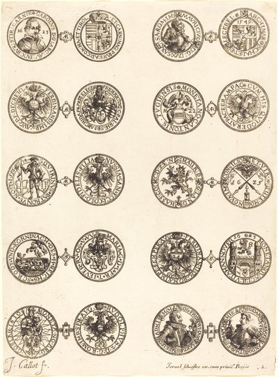 Moedas [placa 2] de Jacques Callot