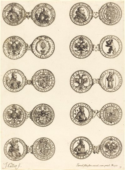 Moedas [placa 9] de Jacques Callot