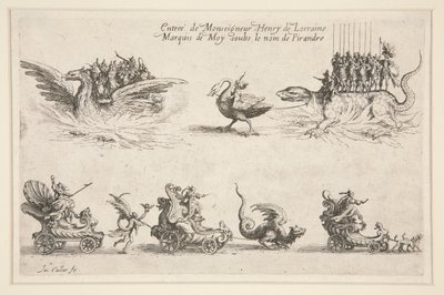 Combate na Barrière, entrada de Monsenhor Henrique de Lorena de Jacques Callot