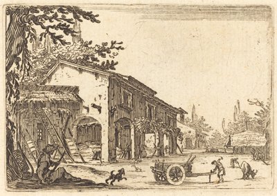 Pátio de uma Fazenda de Jacques Callot