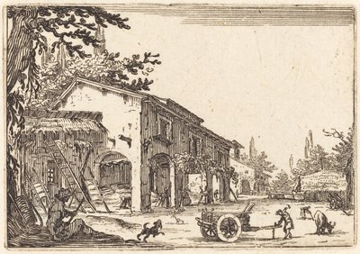 Pátio de uma Fazenda de Jacques Callot