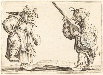 Dançarinos com alaúde de Jacques Callot