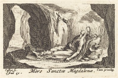 Morte da Madalena de Jacques Callot
