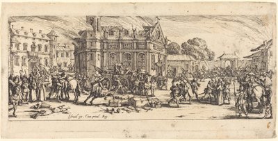Destruição de um convento de Jacques Callot
