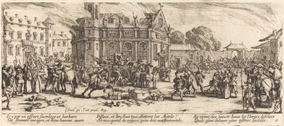 Destruição de um convento de Jacques Callot