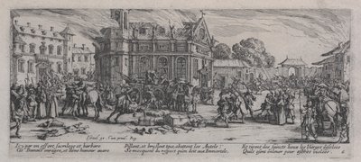 Devastação de um mosteiro (Dévastation d&39;un monastère), de &39;As misérias da guerra&39; de Jacques Callot