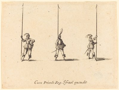 Perfurar com lanças levantadas de Jacques Callot
