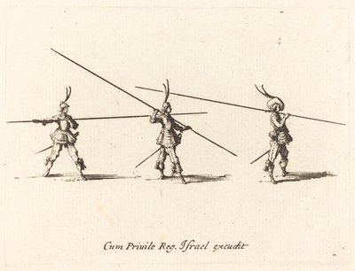 Perfurar com lanças inclinadas de Jacques Callot
