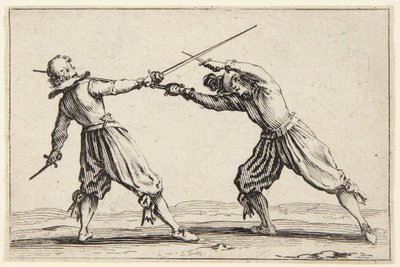 Duelo com espadas e punhais de Jacques Callot