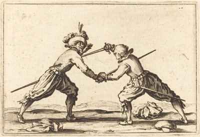 Duelo com Espadas, c. 1622. de Jacques Callot