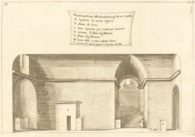 Elevação da Igreja do Santo Sepulcro de Jacques Callot