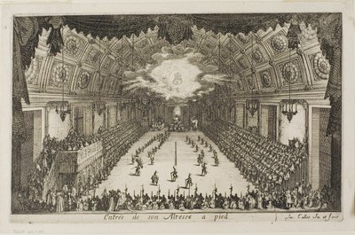 Entrada de Sua Alteza a Pé, de O Combate na Barreira de Jacques Callot