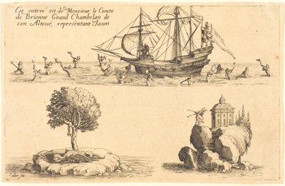 Entrada de M. le Comte de Brionne, Grande Camareiro de Sua Alteza, representando Jason de Jacques Callot