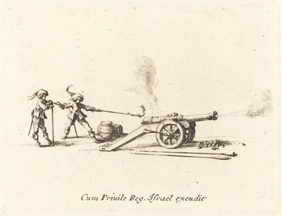 Disparando o canhão, 16341635. de Jacques Callot