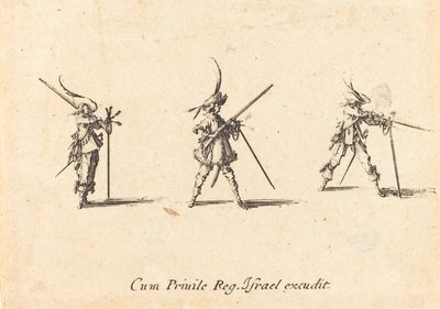 Disparando o mosquete de Jacques Callot