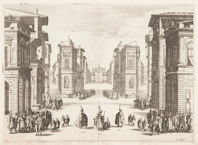 Primeiro Ato de Soliman de Jacques Callot