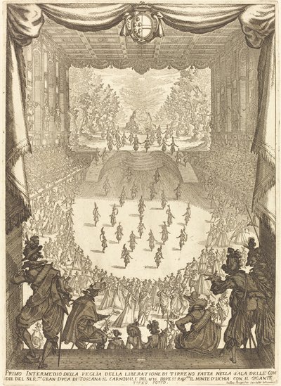 Primeiro Intermezzo, 1617. de Jacques Callot