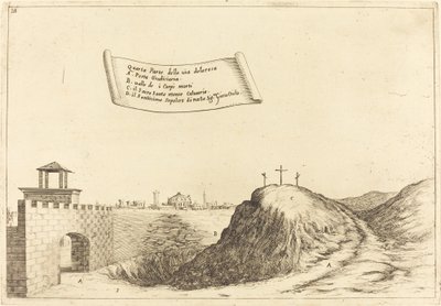 Quatro Partes da Via Dolorosa, 1619. de Jacques Callot