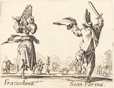 Fracischina e Gian Farina de Jacques Callot