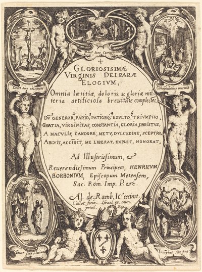 Frontispício para "Gloriosissimae" de Jacques Callot