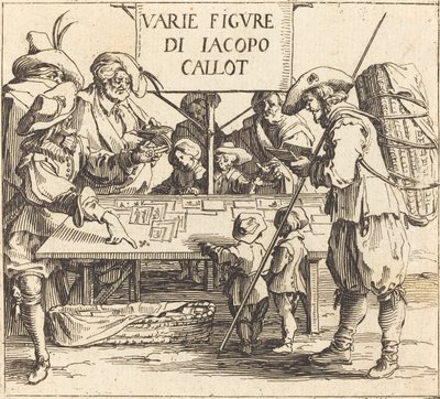 Frontispício para Varie Figure, c. 1621. de Jacques Callot