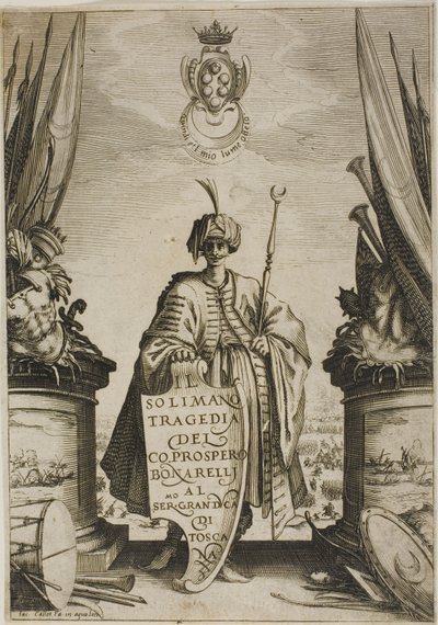 Frontispício, de Solimano de Jacques Callot