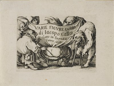 Frontispício, de Varie Figure Gobbi de Jacques Callot