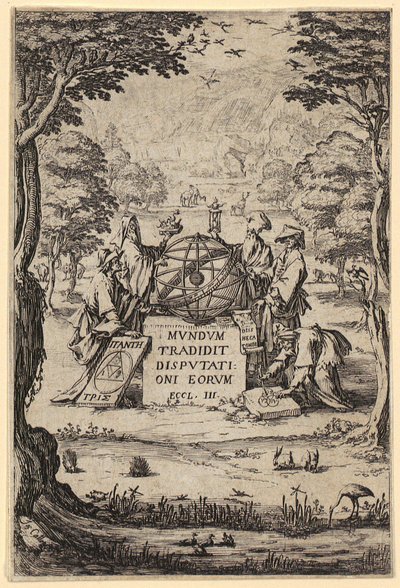 Frontispício de «Sacra Cosmologia» de Jacques Callot