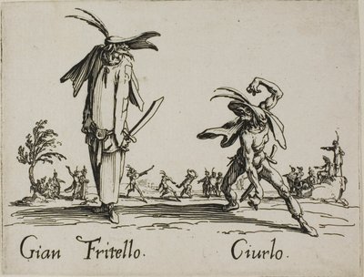 Gian Fritello - Ciurlo, prato 7 de Balli di Sfessania de Jacques Callot